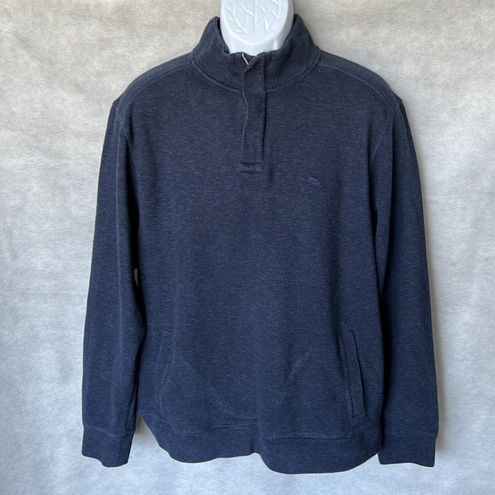 Tommy Bahama 1/4 Zip Sweater, Size Large